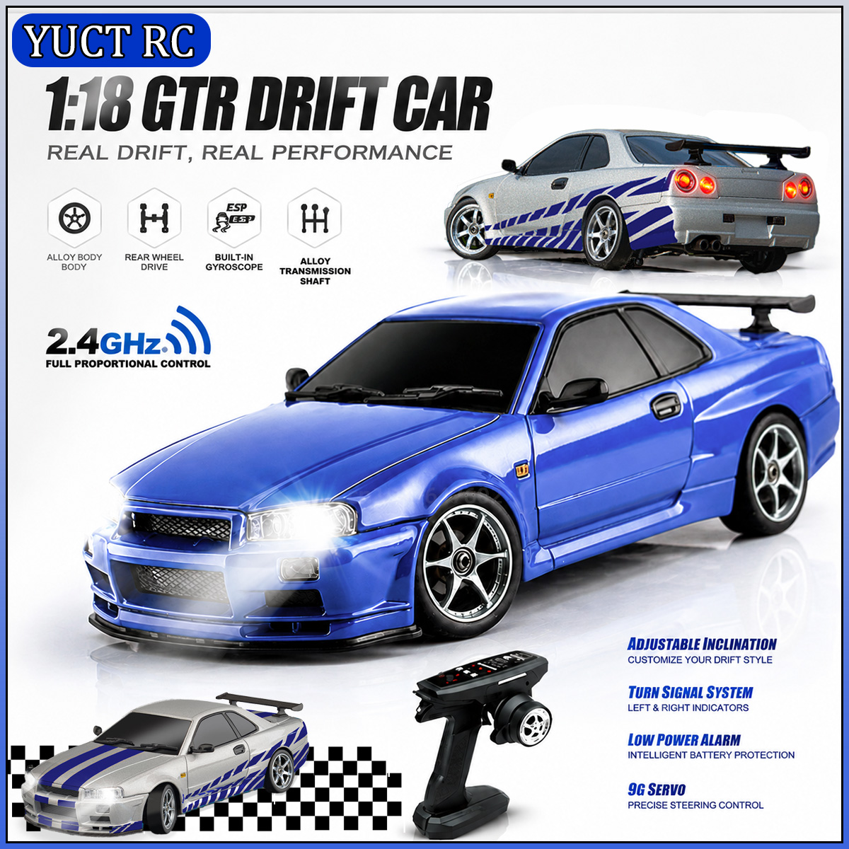 Rc Hobby Drift Car - LDRC LD1899 1/18 Mobil RC Drift