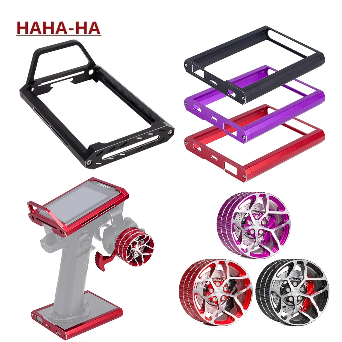 Rc Hobby Zone - CNC pelindung pemancar aluminium, bagian Upgrade