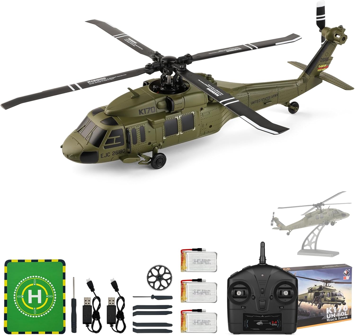 WLtoys K170 Helikopter RC 4-CH - Rc Hobby Grade ulasan dan harga