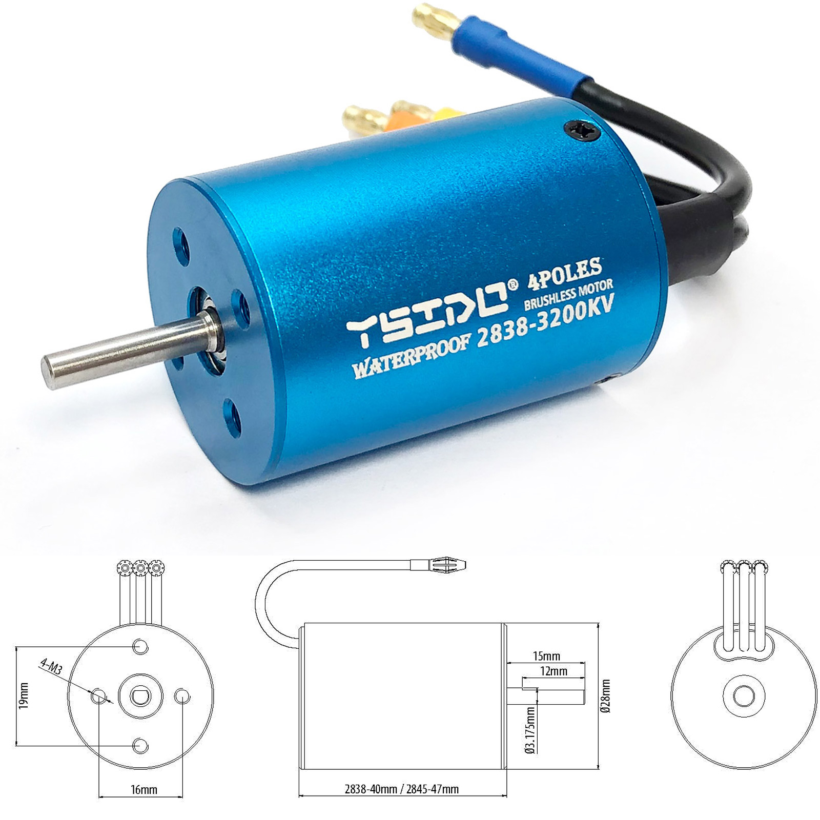 YSIDO 2435 2440 2838 2847 Moto - Rc Remo Hobby ulasan dan harga