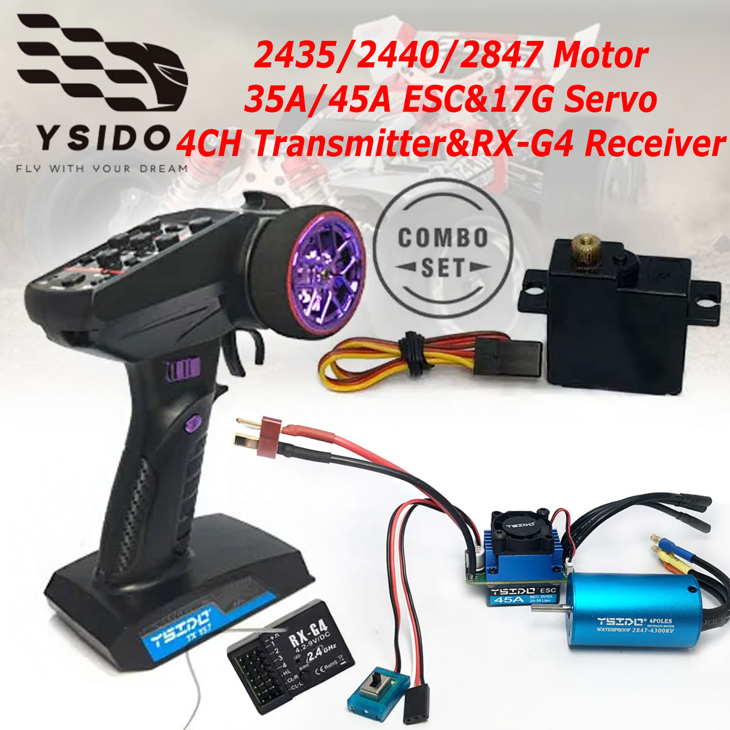 YSIDO Kit Peningkatan Combo Br - Rc Remo Hobby ulasan dan harga