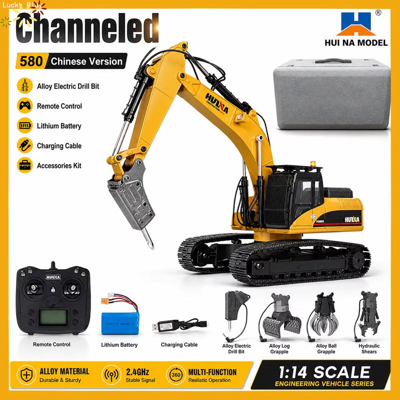 Huina Upgrade 1590 1/14 Excava - Rc Hobby Light ulasan dan harga